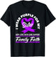 I Wear Purple For My Sister Sarcoidosis Awareness T-Shirt - T-Shirt | Black
