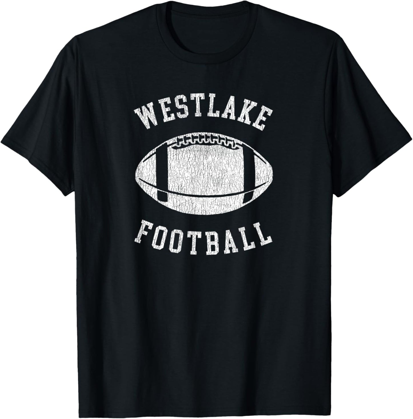 Westlake Football Distressed Vintage 80's Throwback Classic T-Shirt - T-Shirt | Black