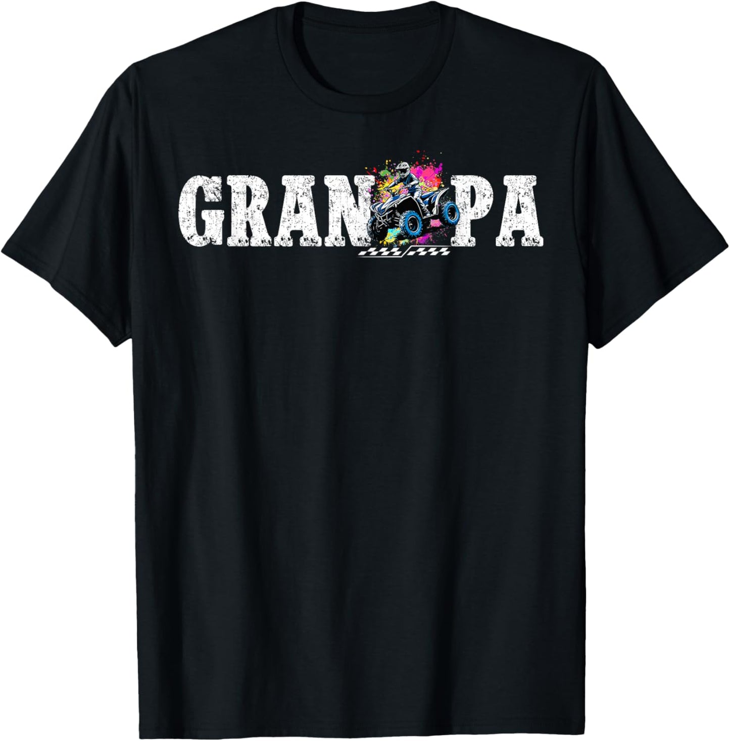 Grandpa ATV Birthday T-Shirt - T-Shirt | Black