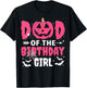 Dad Of The Birthday Girl Halloween Costume Spooky Party Fun T-Shirt - T-Shirt | Black