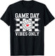 Groovy Volleyball Women Girls Volleyball Game Day Vibes T-Shirt - T-Shirt | Black