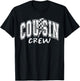 Cousin Crew Family Matching Lightning Bolt Checkered Varsity T-Shirt - T-Shirt | Black