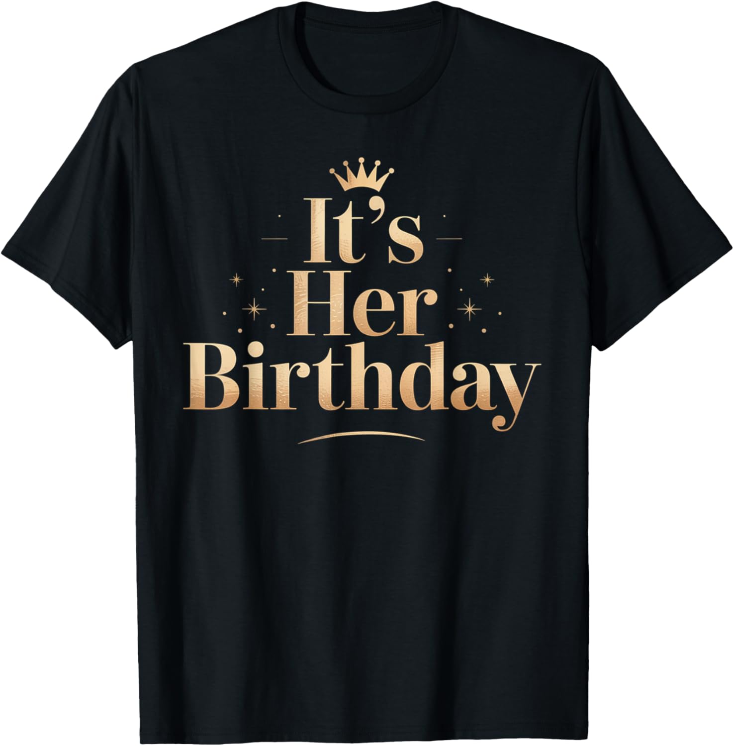 Bruh It's Her Birthday T-Shirt - T-Shirt | Black