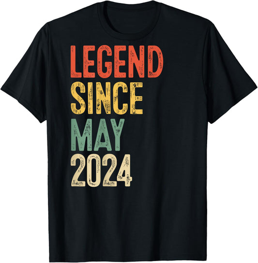 (ON Back) Vintage 2 Birthday Decorations 2024 2th Birthday T-Shirt - T-Shirt | Black