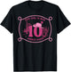 Howdy Cowboy Hat 10th Birthday Double Digits 10 Yrs Old T-Shirt - T-Shirt | Black