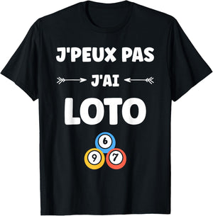 Games Draw Humor lottery I Can Not I Have Lotto T-Shirt - T-Shirt | Black