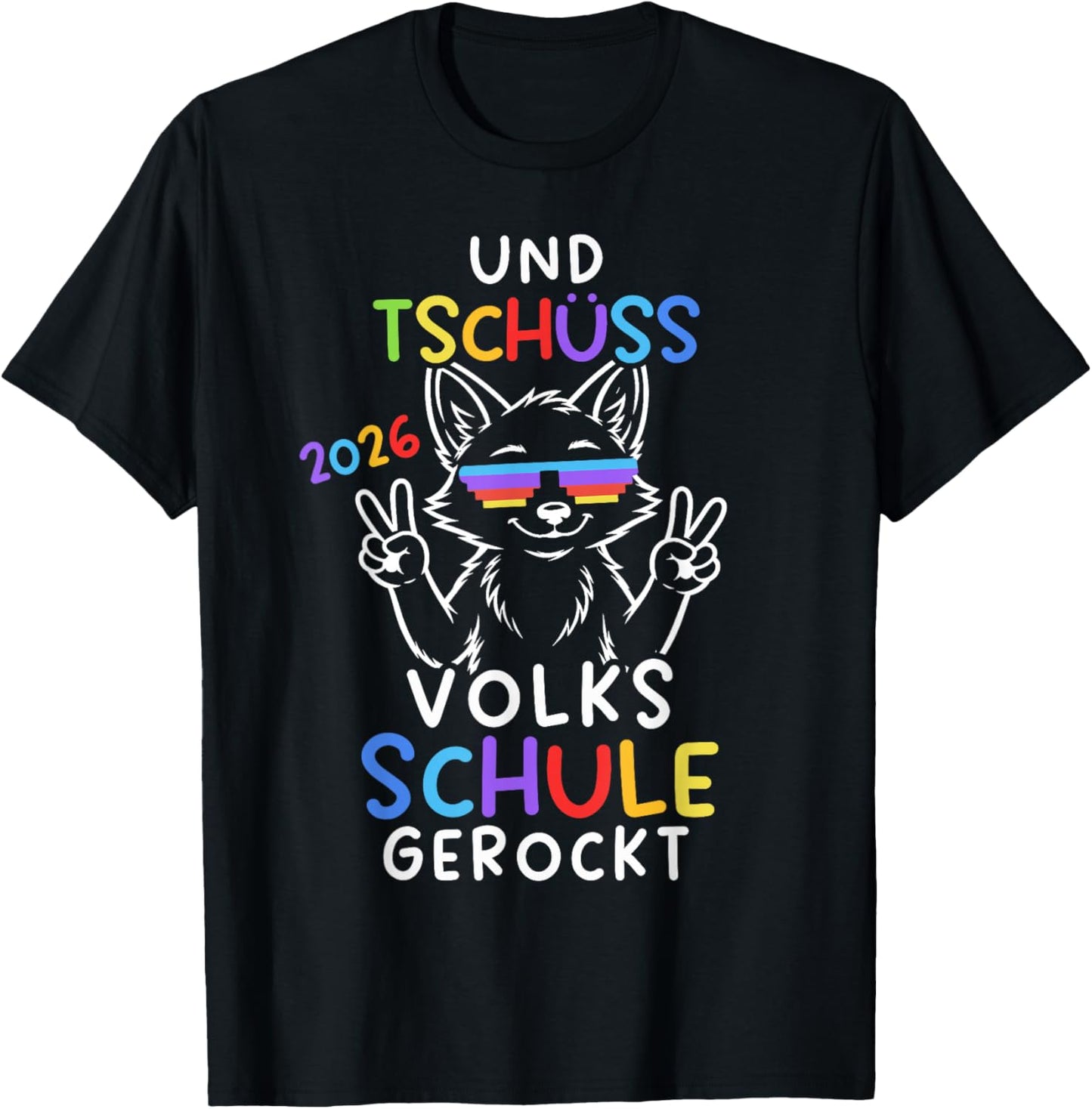 Und Tschüss Volksschule Abgänger Volksschule Abschluss 2026 T-Shirt - T-Shirt | Black