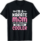Karate Mom Funny Karate Martial Arts Black Belt Mama T-Shirt - T-Shirt | Black