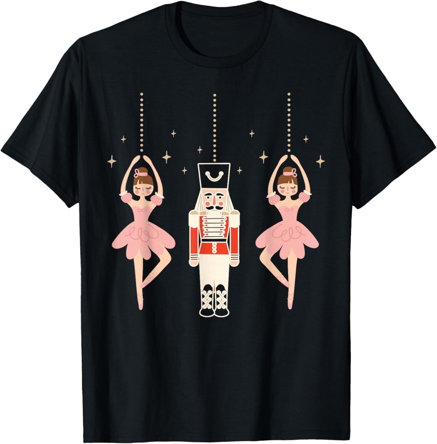 Christmas Nutcracker Squad Ballet Dance Women Kids Girls T-Shirt - T-Shirt | Black