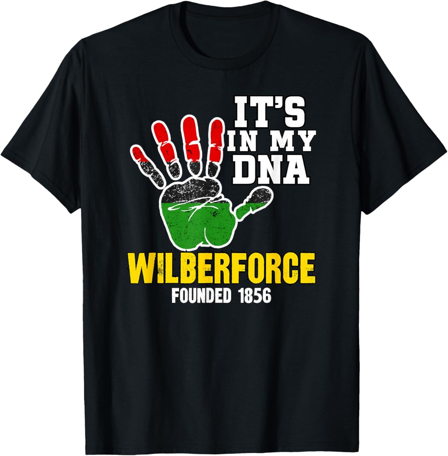 Wilberforce, WU, Souvenir HBC Design T-Shirt - T-Shirt | Black