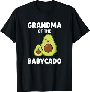 Grandparent Grandma of The Babycado Avocado Design T-Shirt - T-Shirt | Black