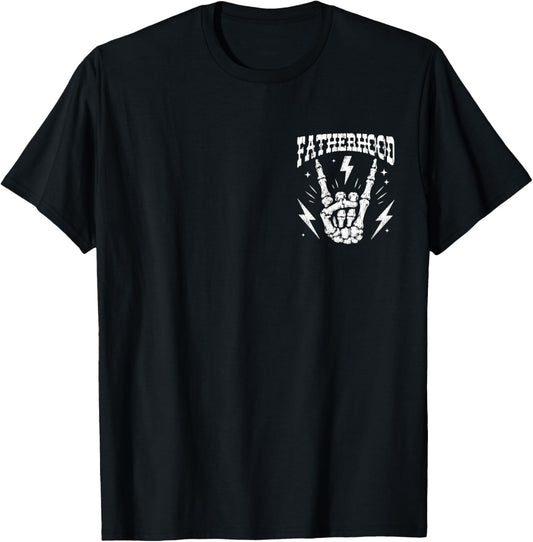 Fatherhood Sometimes I Rock It Sometimes It Rocks Me T-Shirt - T-Shirt | Black