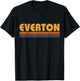 Everton England Vintage 80s Style Everton Athletic Sports T-Shirt - T-Shirt | Black