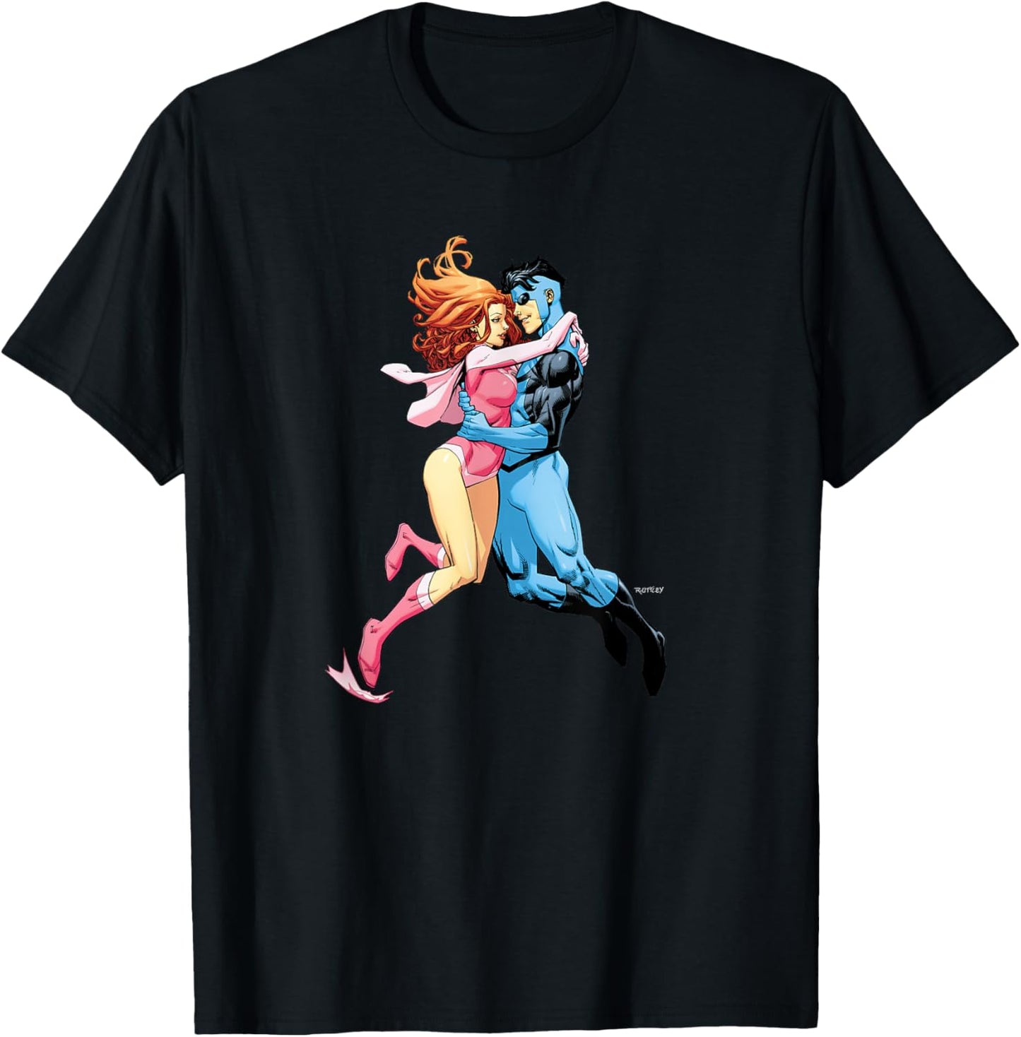 INVINCIBLE -Adults Black Cartoon , Small T-Shirt - T-Shirt | Black