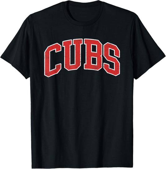 Vintage Cubs Gifts Women Boys Girls Kids T-Shirt - T-Shirt | Black