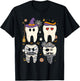 Halloween Dentist Witch Teeth Dental Crew Costume Men Women T-Shirt - T-Shirt | Black