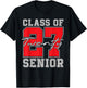 Class of 27 Senior 2027 Graduation T-Shirt - T-Shirt | Black