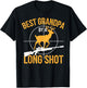 Best Grandpa Dad Buck Deer Hunter Grandfather Funny Hunting T-Shirt - T-Shirt | Black