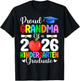 Proud Grandma Class of 2026 Kindergarten Graduate Graduation T-Shirt - T-Shirt | Black