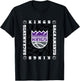 NBA Sacramento Kings Retro Checkerboard Wave T-Shirt - T-Shirt | Black