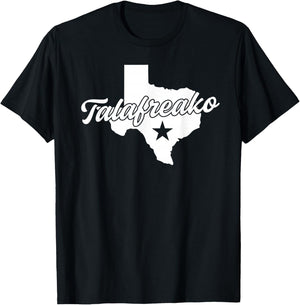 Talafreako Texas Map Talarico 2026 US Senate TX State USA T-Shirt - T-Shirt | Black