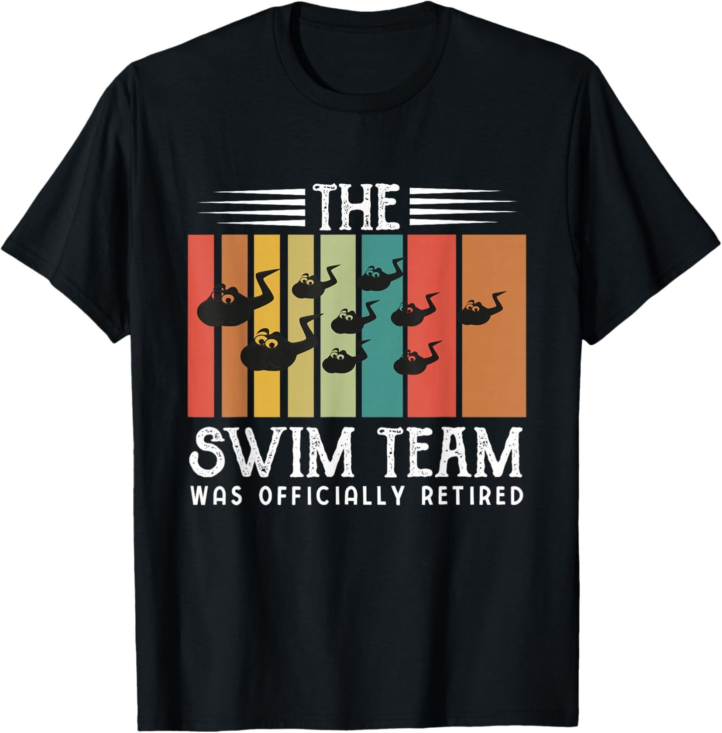Funny Vasectomy Shirts Men Swim Team Was Officially Retired T-Shirt - T-Shirt | Black