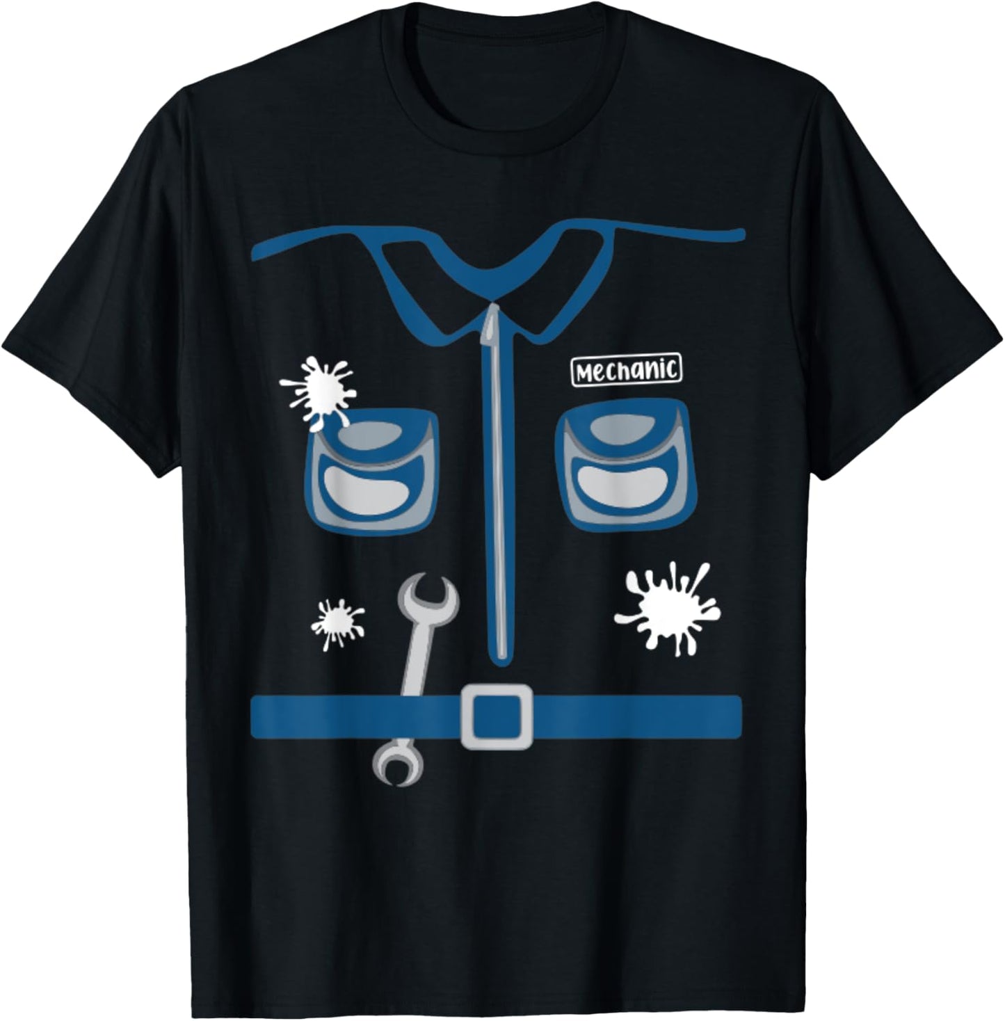Future Mechanic Costume Halloween Workshop Career Day Kids T-Shirt - T-Shirt | Black