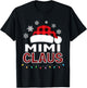 Mimi Claus Christmas Lights Santa Pajama Family Matching T-Shirt - T-Shirt | Black