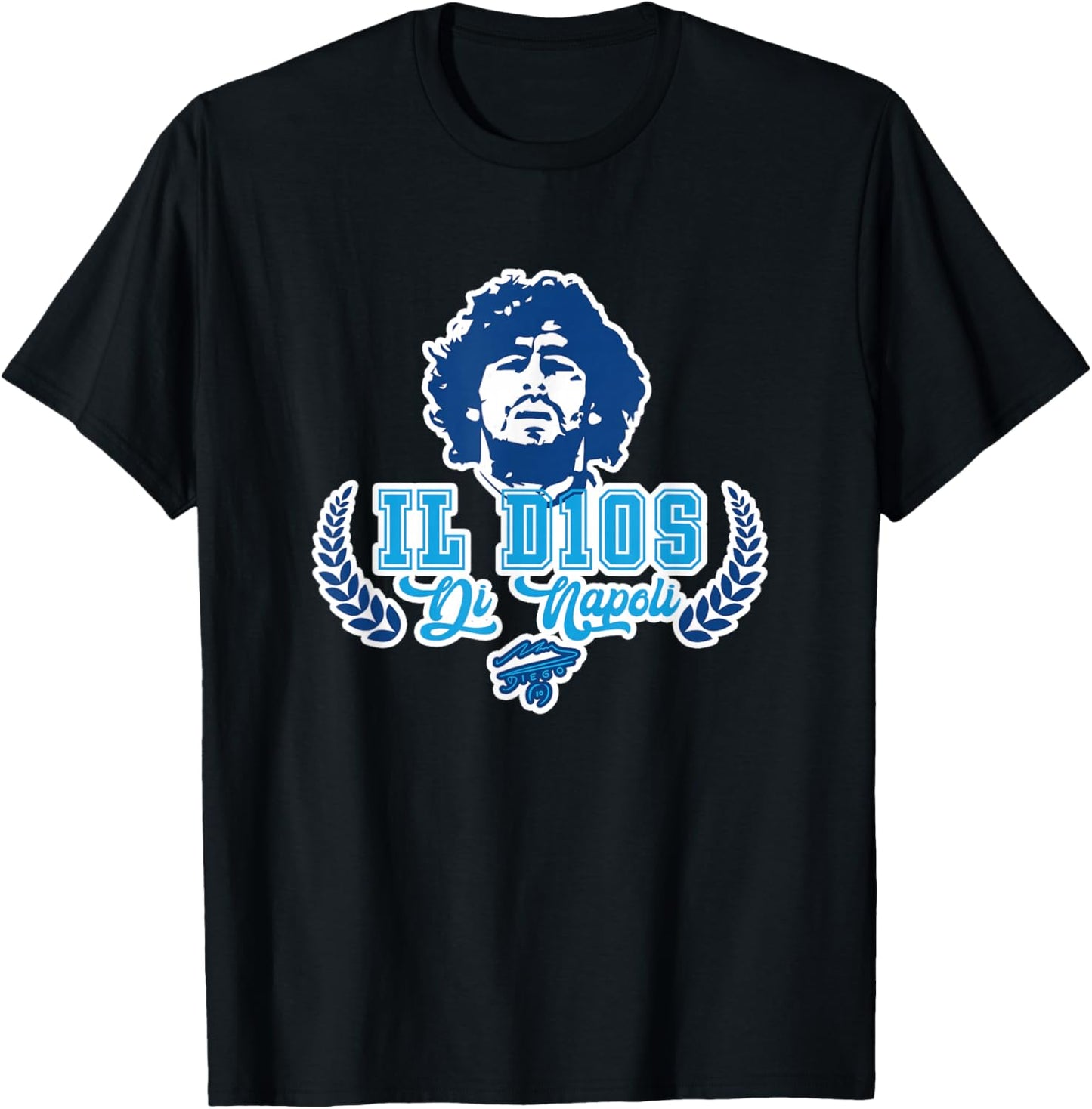 Maradona Il D10S di Napoli T-Shirt - T-Shirt | Black