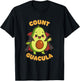 Count Guacula Kawaii Avocado Vampire Guacamole Halloween Pun T-Shirt - T-Shirt | Black