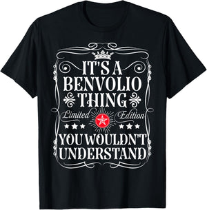 Benvolio Name Its A Benvolio Thing You Wouldn't Understand T-Shirt - T-Shirt | Black