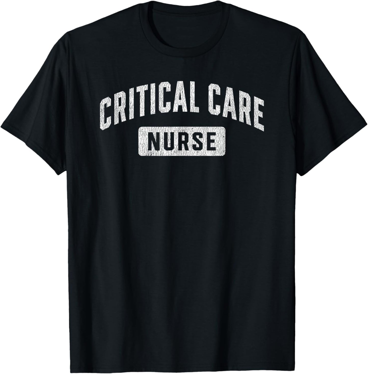 Critical Care Nurse Vintage CCRN T-Shirt - T-Shirt | Black