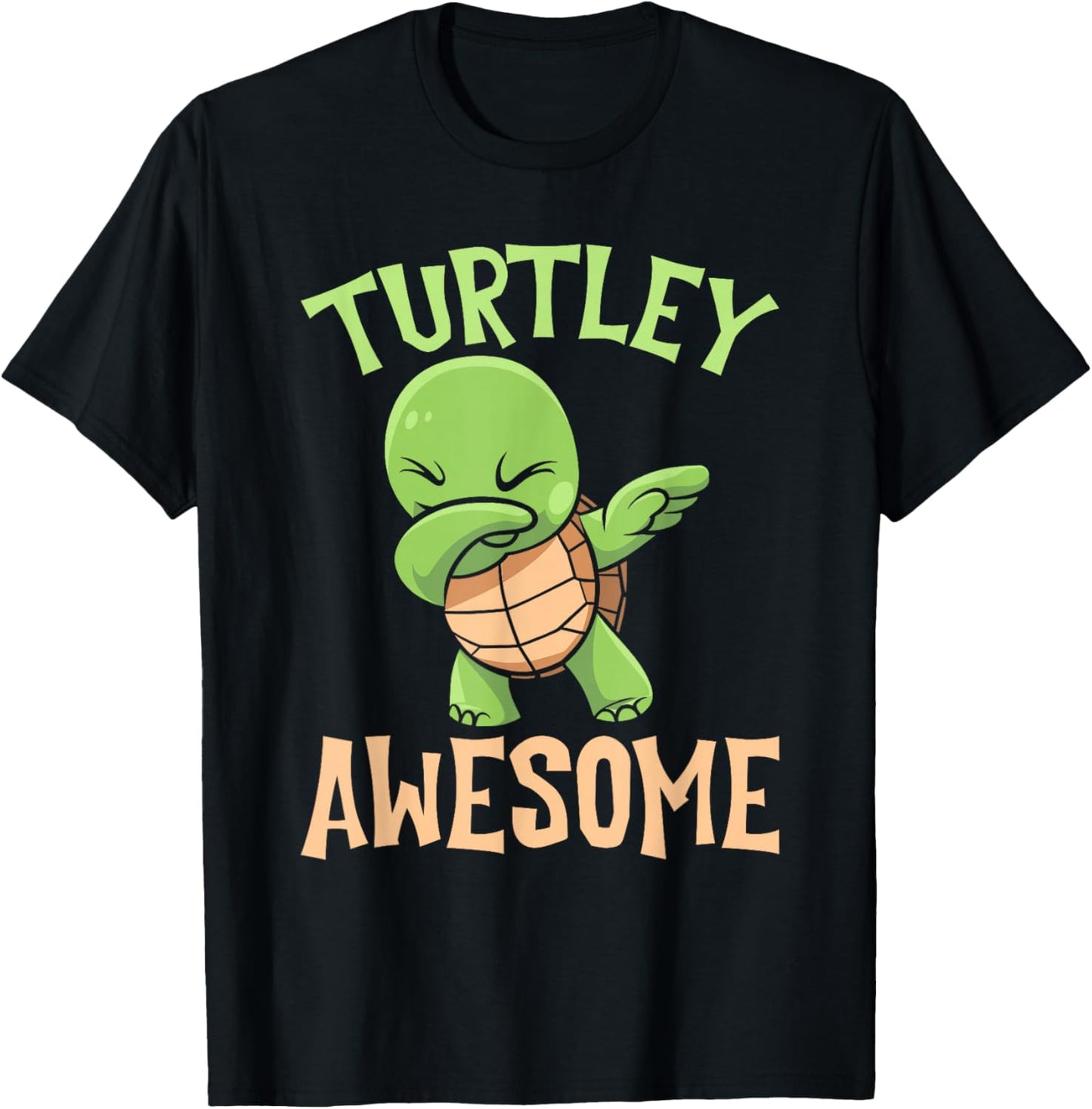 Turtley Awesome Dabbing Sea Turtle Ocean Turtle Lover T-Shirt - T-Shirt | Black