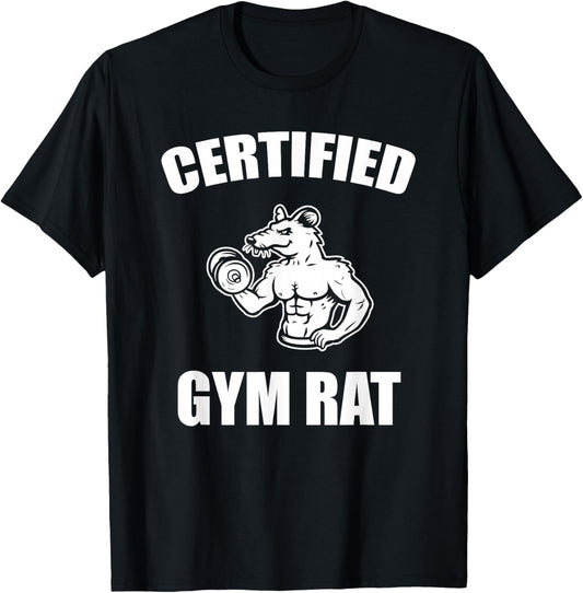 Certified gym rat T-Shirt - T-Shirt | Black