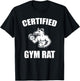 Certified gym rat T-Shirt - T-Shirt | Black