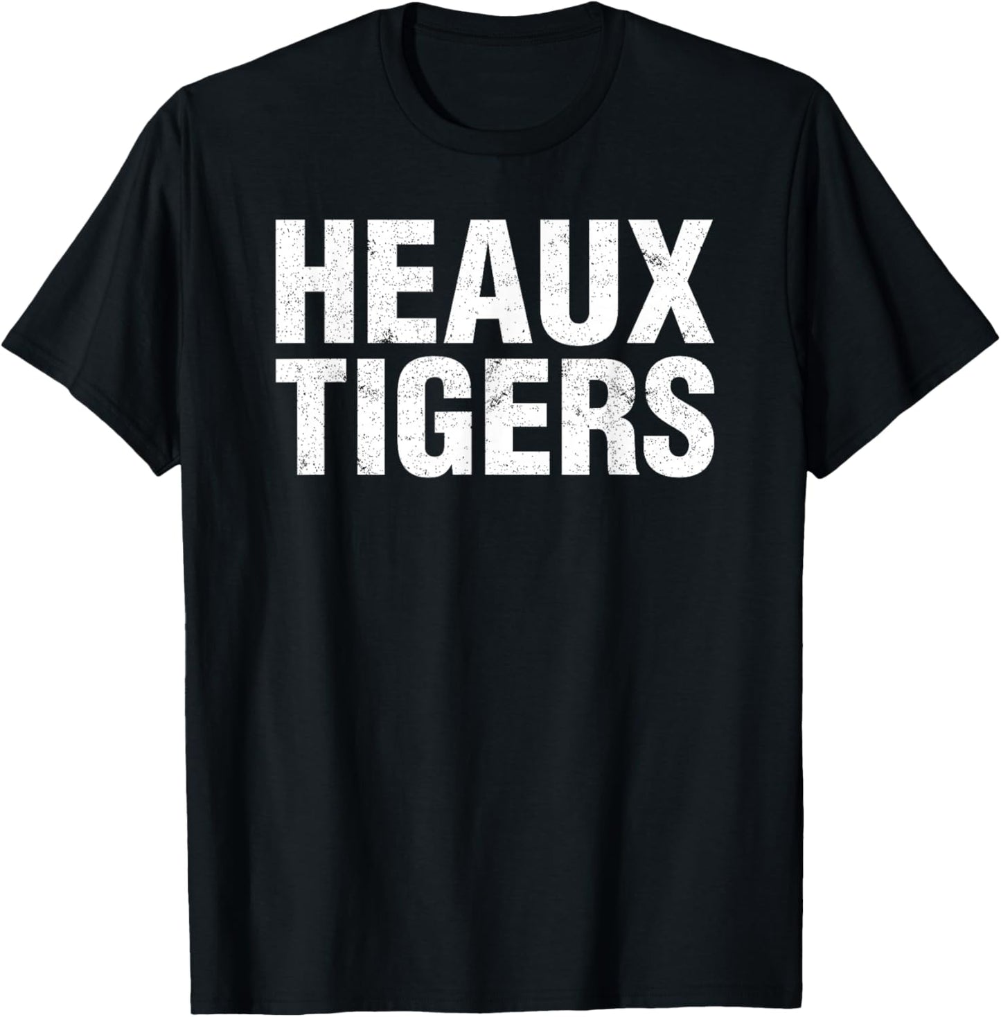 Heaux Tigers Funny Football Coach Slogan T-Shirt - T-Shirt | Black