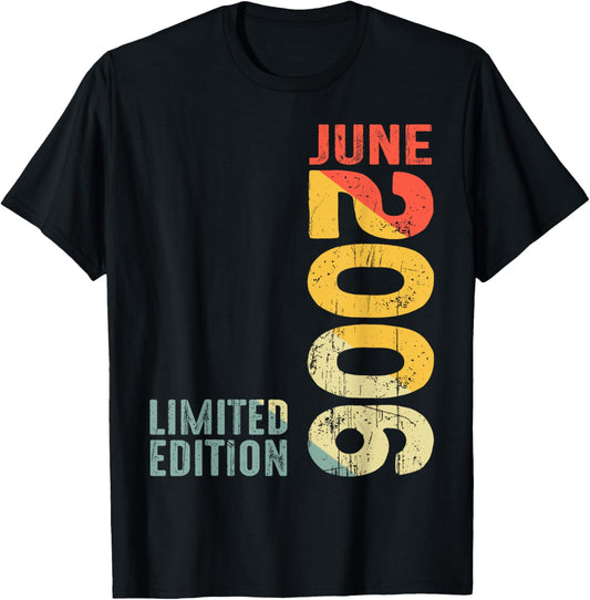 Mois Juin 2006 Année 2006 Rétro 2006 Vintage 2006 Depuis 2006 T-Shirt - T-Shirt | Black