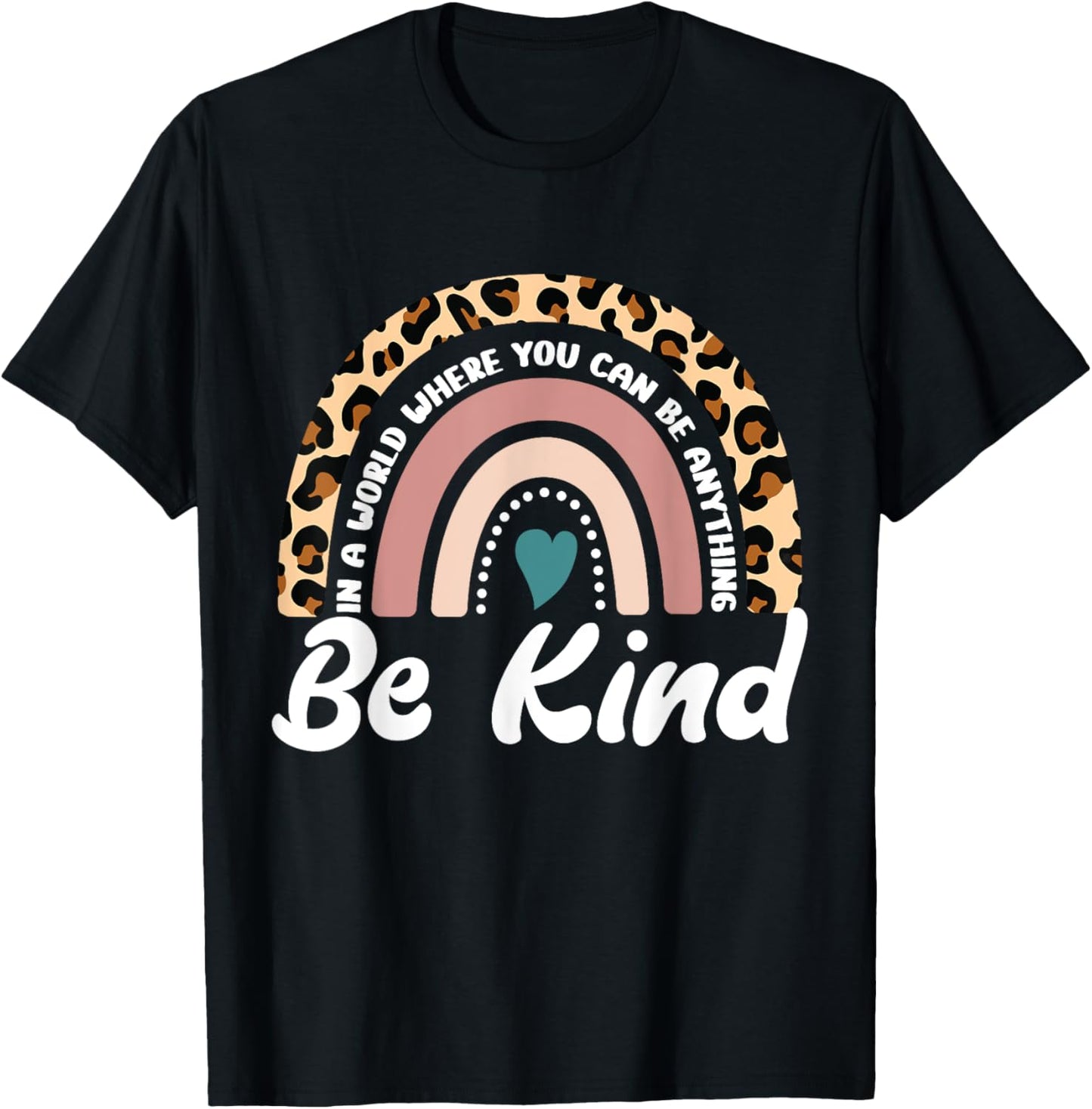 Be Kind Positive Quote Choose Kindness Men Women Kids T-Shirt - T-Shirt | Black
