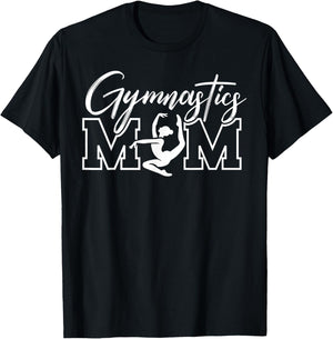Gymnastics Mom Proud Gymnast Parent T-Shirt - T-Shirt | Black