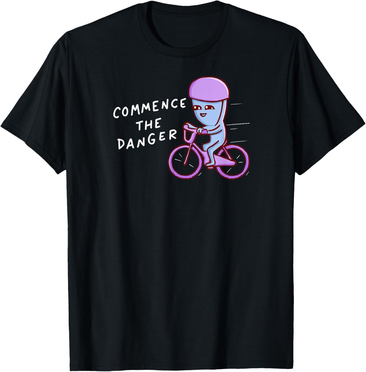 Threadless Nathan W. Pyle Commence The Danger Graphic T-Shirt - T-Shirt | Black