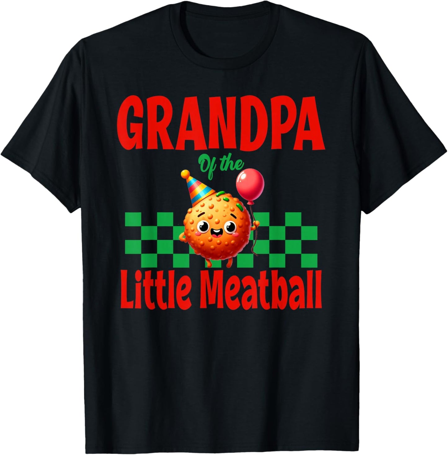 Little Meatball Italian 1st Birthday Boy T-Shirt - T-Shirt | Black