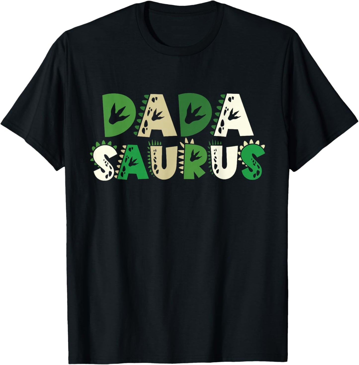 Dada Saurus Matching Family Birthday Dinosaur Men Women Kids T-Shirt - T-Shirt | Black