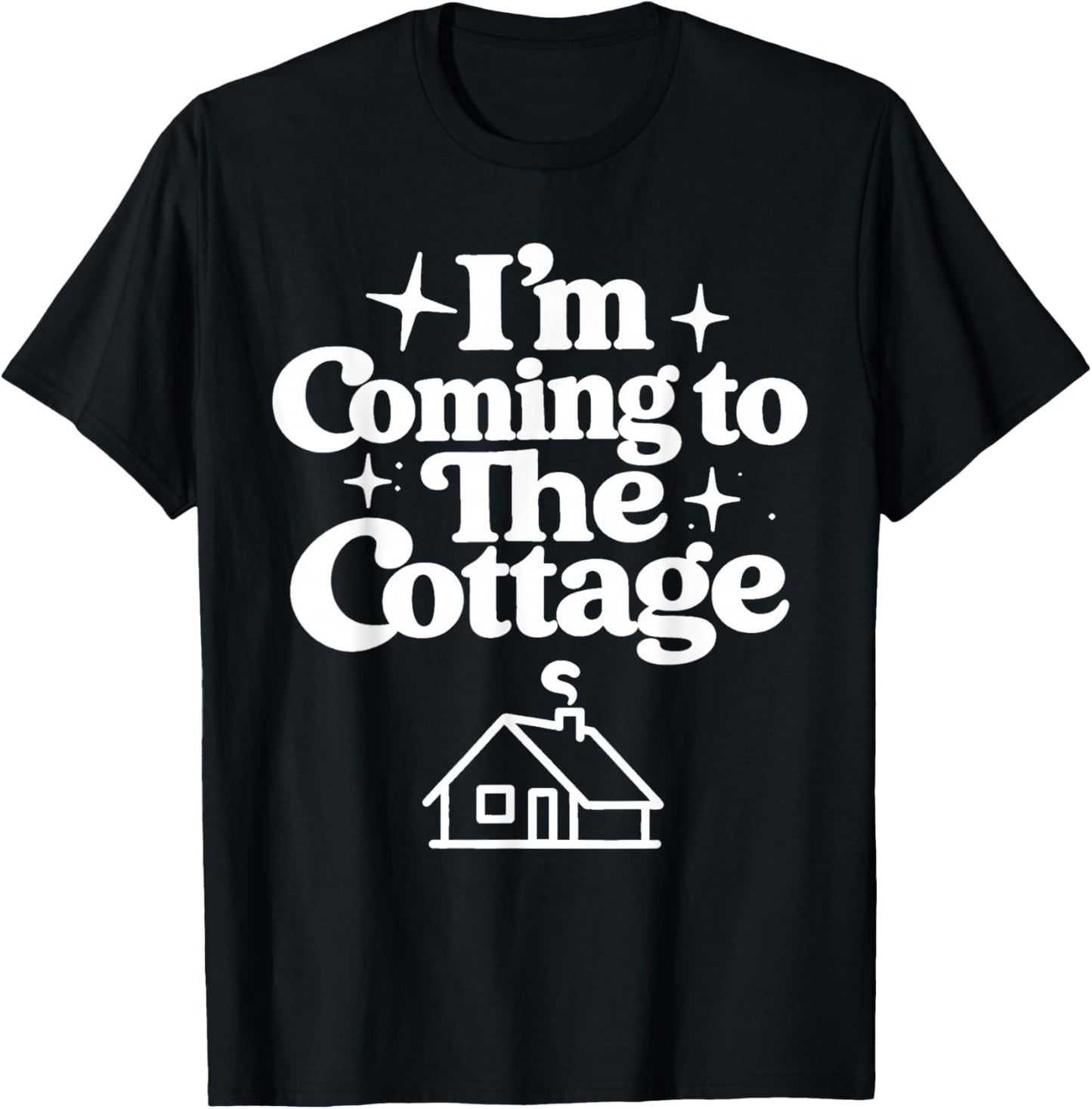Romance Hockey Couple Meme I'm Coming to The Cottage Drôle T-Shirt - T-Shirt | Black