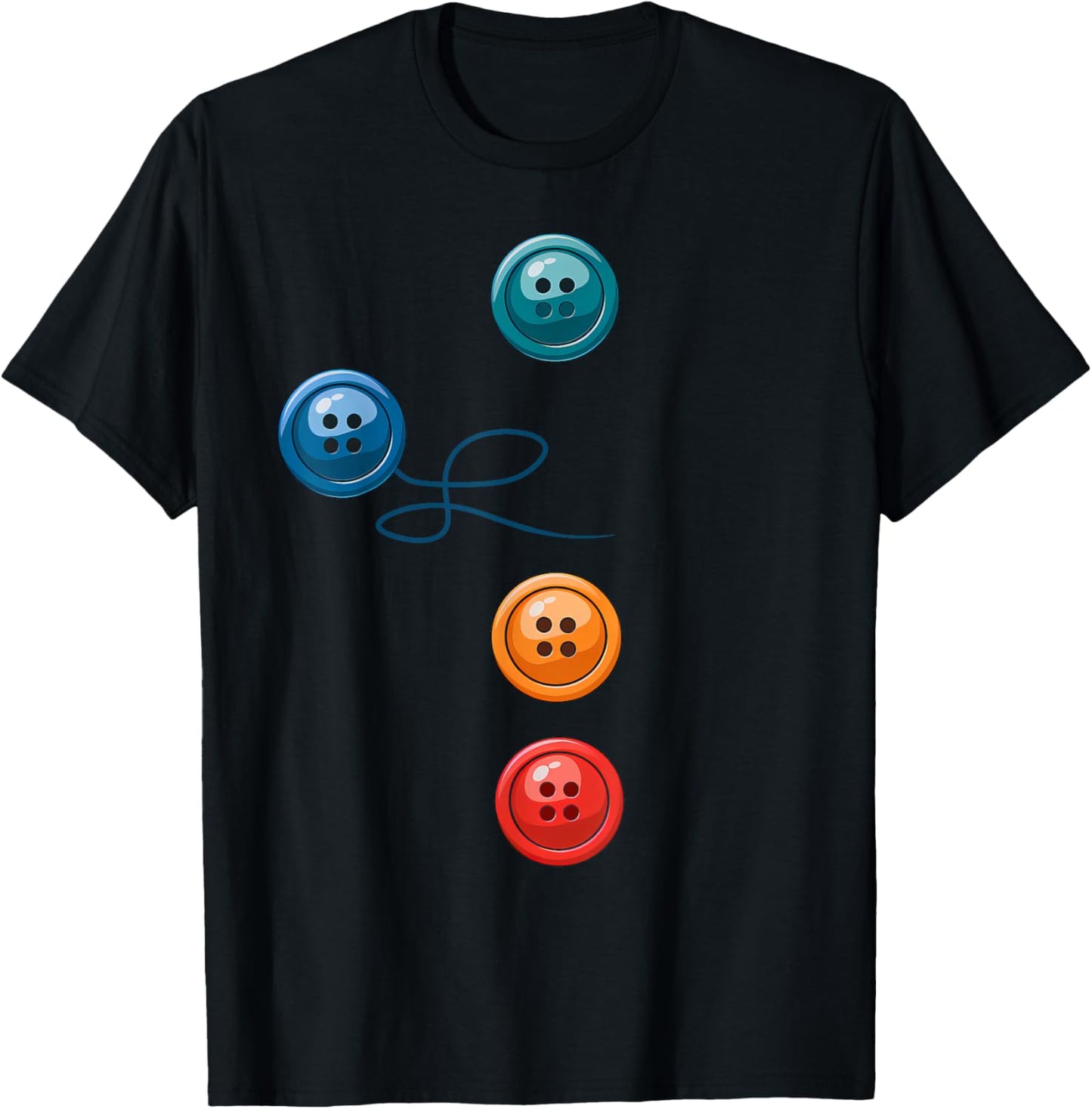 Four Groovy Buttons Blue Cat Funny Halloween Costume Kids T-Shirt - T-Shirt | Black