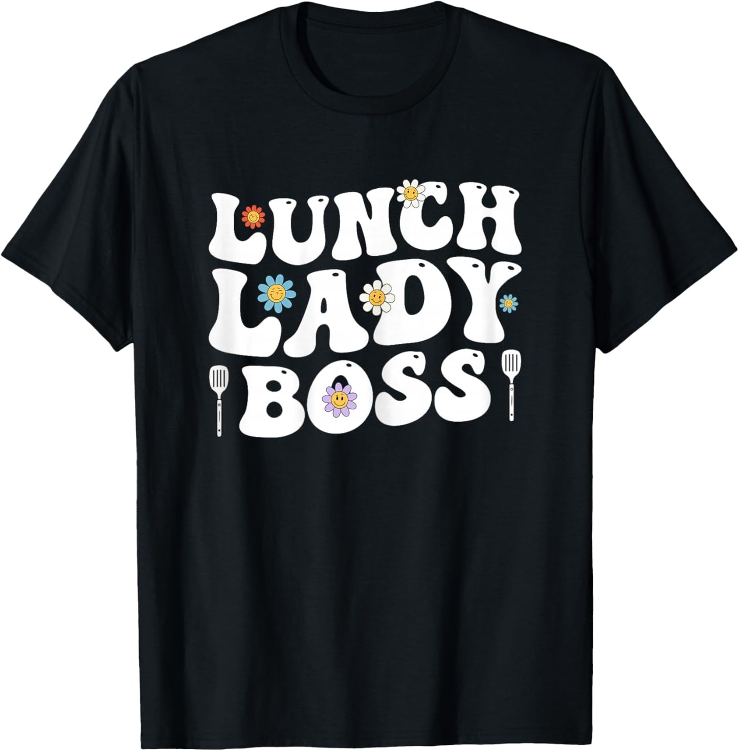 Lunch Lady Boss Food Servers School Cafeteria Worker Women T-Shirt - T-Shirt | Black
