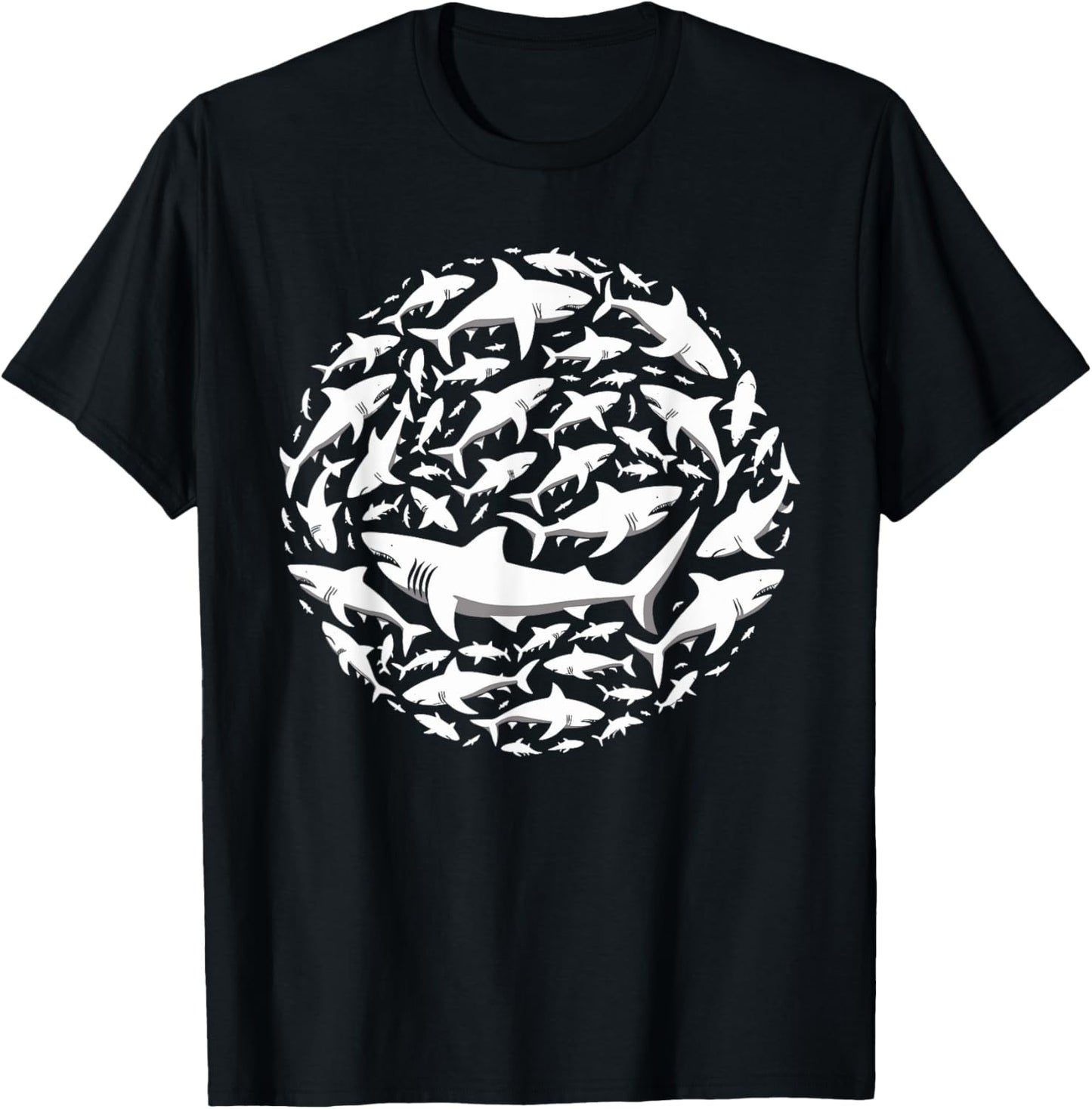 Shark Marine Biology Animal Sharks Lover T-Shirt - T-Shirt | Black