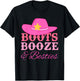 Boots, Booze & Besties, Party Vibe T-Shirt - T-Shirt | Black