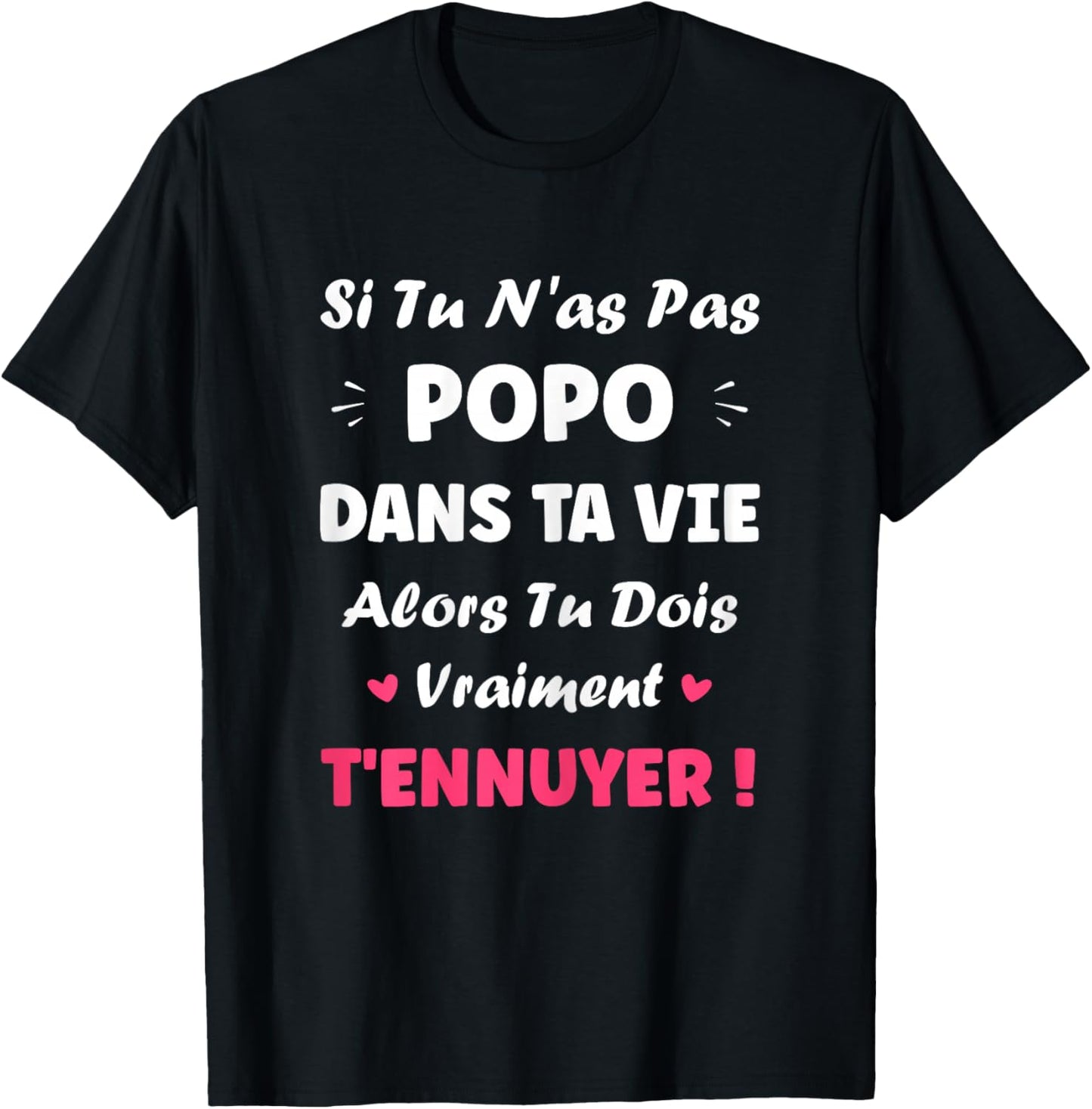 Name If you don't Popo Girl Funny Funny First Name Popo T-Shirt - T-Shirt | Black