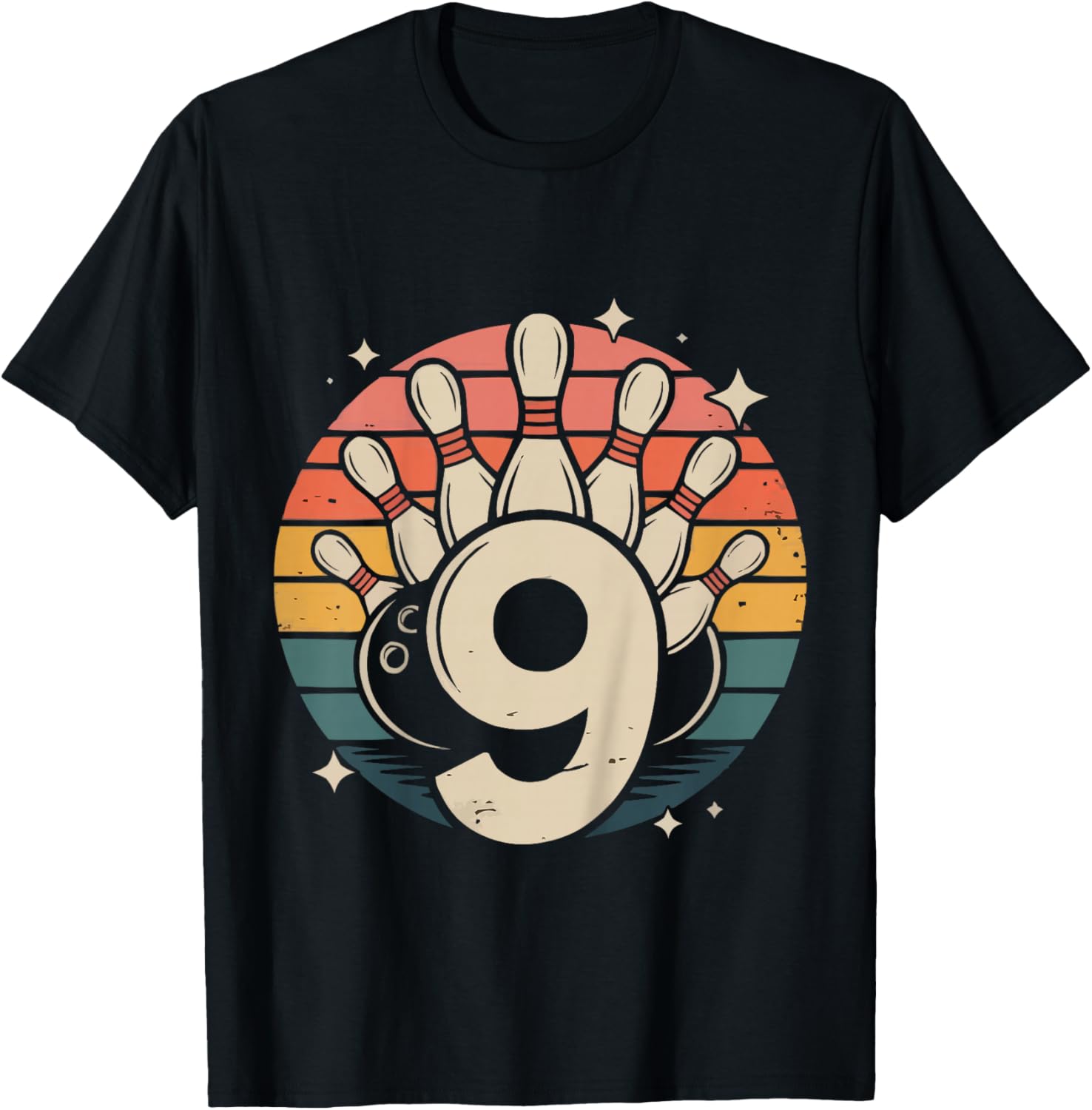 Enfant 9e Anniversaire Fille Bowling Party 9 Ans T-Shirt - T-Shirt | Black