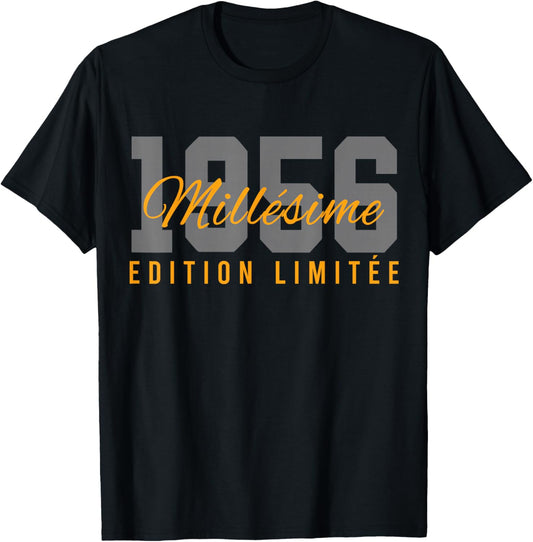 Birthday 70 Years Vintage 56 Gift Vintage 1956 T-Shirt - T-Shirt | Black